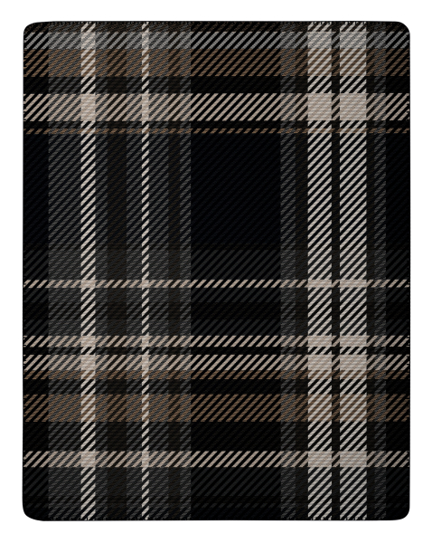 Biederlack Wohn- und Kuscheldecke 'Midnight Elegance' 150 x 200 cm Schwarz